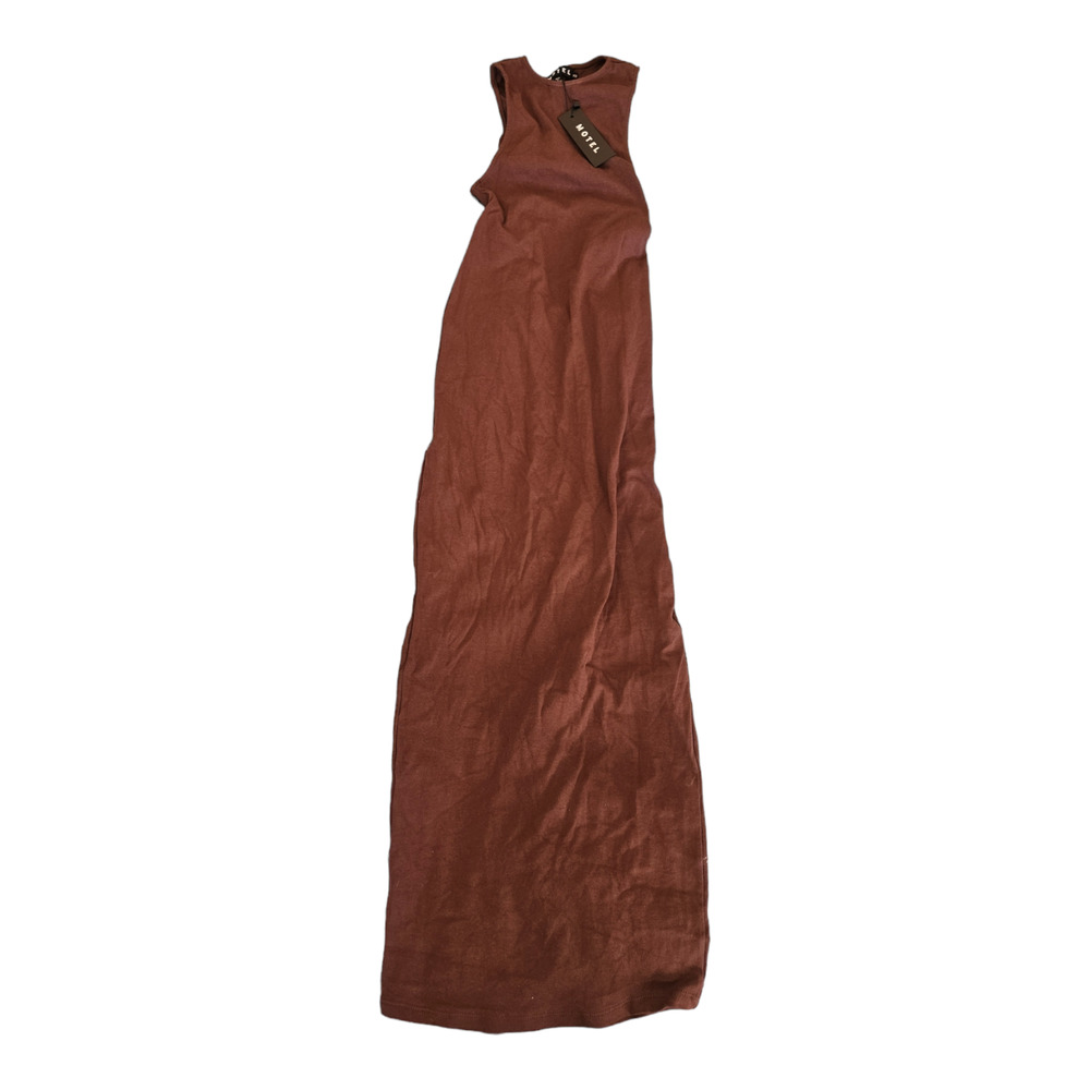 Motel Brown XS Sleeveless Maxi Dress
